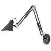 Orion Wandlampe Bachelor, dimmbar, schwarz, für Wohn- / Esszimmer, Metall, Modern, Wandleuchte, Wandlampe Innen