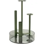 Fritz Hansen Ikeru Vase High Forest Green - , Grün, Metall
