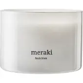 Meraki - Duftkerze - Fresh linen - h: 7.5 cm, dia: 10 cm