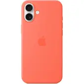 Apple Original iPhone 16 Plus Hülle - Silikon - Backcover/Soft Case - Orange