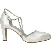 Tamaris Damen Pumps Strass gekreuzte Riemen High Heel 1-22450-42, Größe:40 EU, Farbe:Weiß