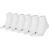 Puma Kurzsocken "UNISEX QUARTER PLAIN 6P ECOM" 6 Paar, 6 Stk. tlg. mit Rippbündchen
