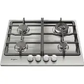 Whirlpool TGML 661 IX, Edelstahl, Integriert, 58 cm, Gaskochfeld, Edelstahl, 4 Zone(n)