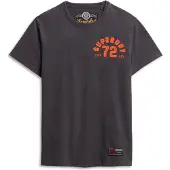 Superdry für Herren. M1012041A Vintage Athletic Kurzarm-T-Shirt grau (M), Lässig, Baumwolle