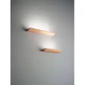 FABAS LUCE Linus Wandleuchte aus Metall, Holz und Glas, 14 W integrierte LED, 3000 K warmweiß, dimmbar mit Phasenanschnitt, Eichenoptik, IP20