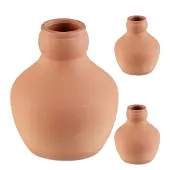 Relaxdays Ollas, 3er Set, 550 ml, Ton, wurzelnahe Bewässerung, Hochbeet & Gewächshaus, weniger Wasserverlust, terrakotta