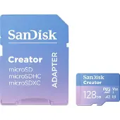 SanDisk Creator, 1 TB, MicroSDXC, Klasse 10, UHS-I, 190 MB/s, 130 MB/s