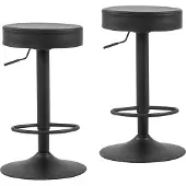 HTI Moderner Barhocker im 2er Set höhenverstellbar und komfortabel