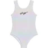 HUGO Changierender Kids-Badeanzug mit Logo-Print Grösse 102
