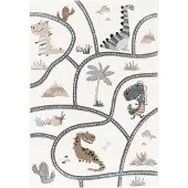 Pergamon Kinder Teppich Maui Kids Dino Strassenteppich