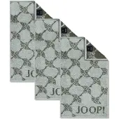 JOOP! Gästehandtuch JOOP "Gästetuch Classic Frottier 3er Pack", grün (salbei cornflower), B:30cm, Obermaterial: 100% Baumwolle CO., Handtücher, Gästehandtuch