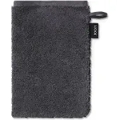 JOOP! Handtücher Classic Doubleface Waschhandschuh Anthrazit 16 x 22 cm