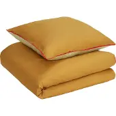 Hubsch Aki Bettwäsche 80/220 Orange/grün | 061404