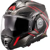 LS2 FF901 Advant X Carbon Future II Klapphelm, rot, M (57/58)