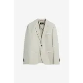 Cinque Sakko "CIDATA", Herren, Gr. 46, beige, Web, Obermaterial: 66% Polyester, 28% Viskose, 6% Elasthan, unifarben, regular fit hüftbedeckend, V-Ausschnitt, mit Knöpfen, Sakkos Sakko