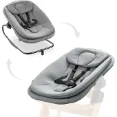 Hauck Babywippe "Highchair Bouncer, Dark Grey Melange", Baby, grau (dunkelgrau), Baumwolle, Kunststoff, Polyester, Babywippen Babywippe, für Alpha+, Beta+, Arketa
