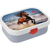 Mepal Campus Brotdose mit Bento-Einsatz und Gabel - Wild Horse - Vesperdose - Einschulung