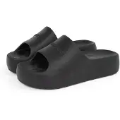 Tommy Hilfiger für Damen. EN0EN02879 Schwarze Flip Flops mit Plateau und Logo (39/40), 3 bis 5 cm, Keine, Lässig, Strandbekleidung