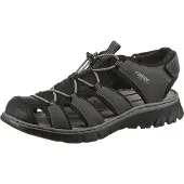 Rieker Sandale, Sommerschuh, Klettschuh, Freizeitsandale, Gummizug, Schellverschluss