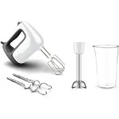 Moulinex Prep'Mix+ HM462110, Handmixer, Weiß, Leiter, Metall, 500 W, AC