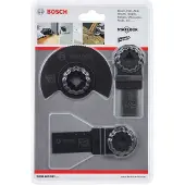 Bosch Holz-Basis-Set, 3-teilig, Sägeblätter für Multifunktionswerkzeuge - 2608662343