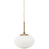 House Doctor Opal Pendelleuchte Ø22 Weiß - , Weiß, für Wohnzimmer, Metall