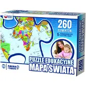 Zachem Weltkarte. Politisches Lernpuzzle, 260 Teile.