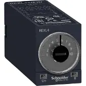 Schneider Electric Electric REXL4TMBD Ansprechverzögertes Zeitrelais, 0,1 s-100 h, 24 VDC, 4 W, steckbar