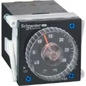 Schneider Electric Zeitrelais 4 Funktionen, 0,02 s-300 h, 2 W, 24-240VAC/DC, Format 48x48 RE48AML12MW