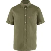 Fjällräven Hemd Övik Travel Shirt SS Herren Olive-XS