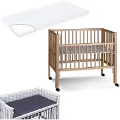 TiSsi Anstellbett / Beistellbett Sophie inkl. Matratze und Nestchen