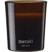 Meraki - Duftkerze - Dark wood - h: 7 cm, dia: 6 cm