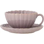 Bloomingville Latina Tassen und Untertassen rosa 6er Set