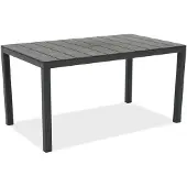 BICA Gartentisch King aus Polypropylen 146x86x74 cm Graphit 6 Plätze
