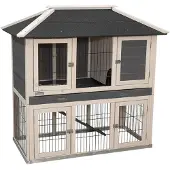 Kerbl Nagerstall Villa 118x68x118 cm Holz Lasiert