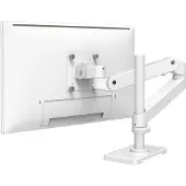 Ergotron Monitorarm LX Pro, hohe Säule, für 1 Display bis 34″, neig-/schwenkbar, höhenverstellbar, Tischhalterung, VESA, Metall, weiß
