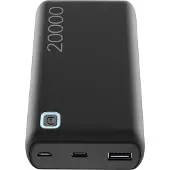 Cellularline Power Bank ESSENCE 20000, 20000 mAh, Lithium Polymer (LiPo), 12 W, Schwarz