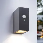 LumenXL Solar-Wandleuchte für außen mit Sensor Giada