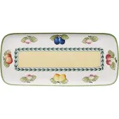 Villeroy & Boch Servierplatte "Kuchenplatte French Garden weiß-bunt", bunt (weiß, bunt), Servierplatten, Servierplatte