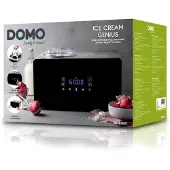 Domo DO9252I, Kompressor Eismaschine, 1,5 l, Schwarz, LED, Edelstahl, 60 dB
