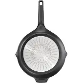 Tefal E24902, Rund, Schwarz, Aluminium-Guss, Titan, 2 Person(en), Keramik, Gas, Halogen, Induktion, Versiegelte Platte