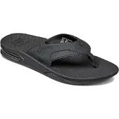 Reef Flip Flops Fanning All Black Herren-Schuhgröße 44