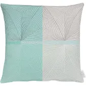 Apelt Dekokissen "Tobia" Gr. 1, blau (blau, grau), B:46cm H:0,5cm L:46cm, Obermaterial: 80% Polyester, 20% Viskose, Dekokissen_Sitzkissen_Kissenhüllen, Dekokissen