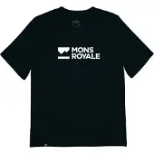 Mons Royale Womens Icon Merino Tee-shirt black (1) XL