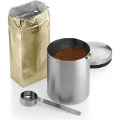 WMF Teedose Kaffeedose für 500g Edelstahldose mit Masslöffel Kult Edelstahl matt