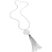 LASCANA Lange Kette "Halskette mit Traumfänger Anhänger" mit Ornament und Tassel, Kette mit Anhänger, Halsschmuck