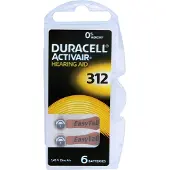 Duracell Batterie für Hörgeräte 312, 6 St