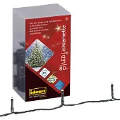 Idena Lichterkette 80 LED warmweiß 6h Timer