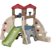 Step2 Alpine Ridge Spielturm mit Rutsche | XXL Kunststoff Kletterturm für Kinder