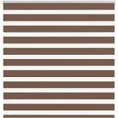 vidaXL Doppelrollo Braun 140x150 cm Stoffbreite 135,9 cm Polyester